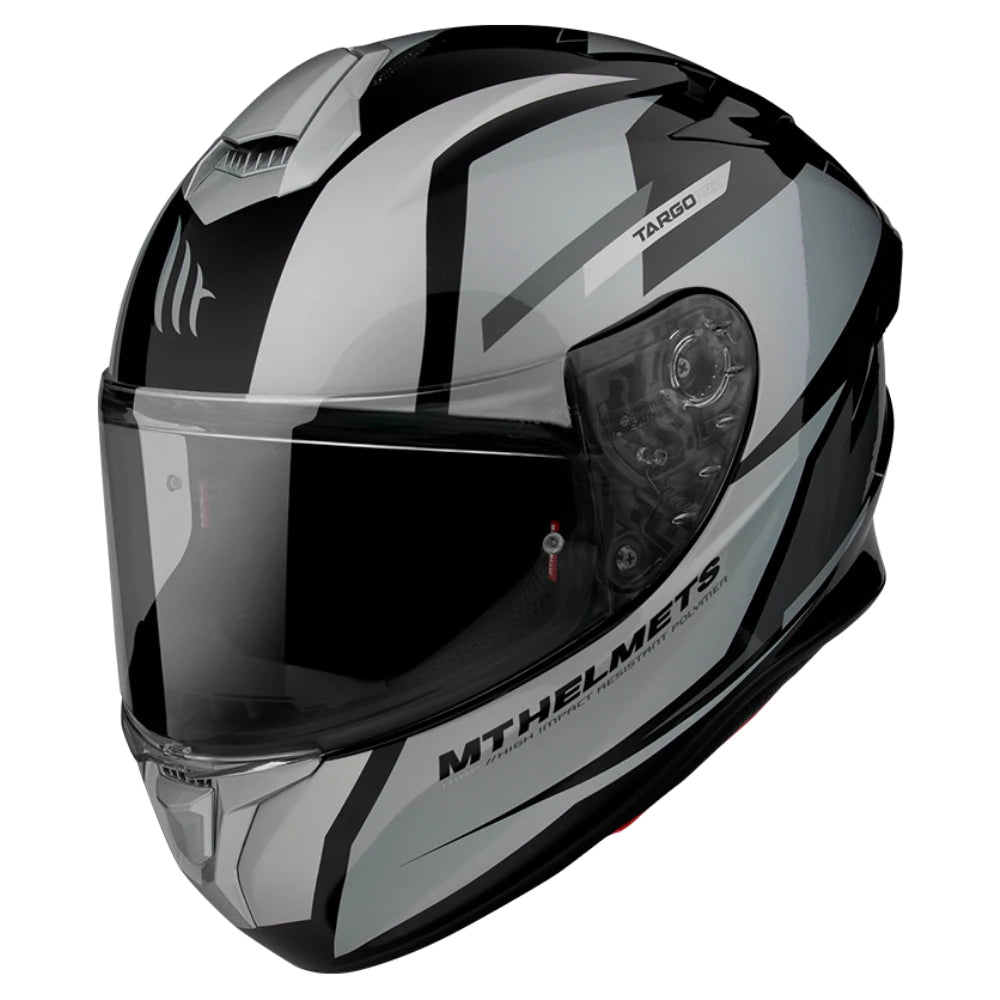 Casco MT Helmets Targo Pro Sound A2 Gris Brillo