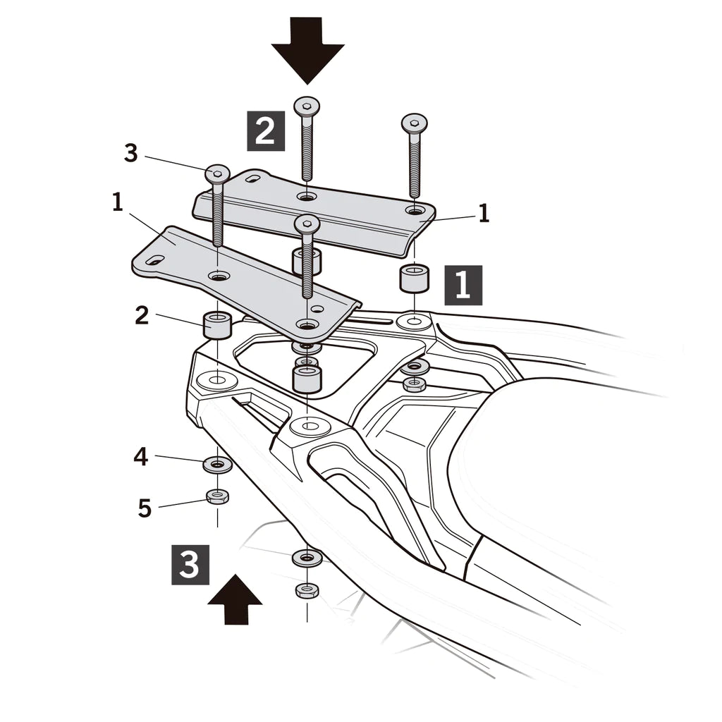 Shad Anclaje Topcase Honda CRF1100 Africa Twin Adv.Sport (H0DV10ST)