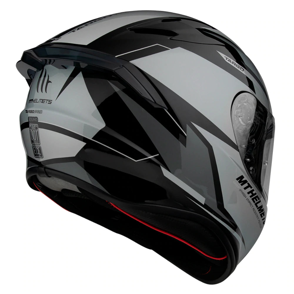 Casco MT Helmets Targo Pro Sound A2 Gris Brillo