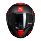 Casco MT Helmets Thunder 4 SV Jerk B5 Rojo Mate + Pinlock Incluido