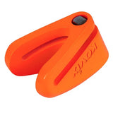 Candado disco moto kovix kvz2 naranjo fluor pasador 14mm