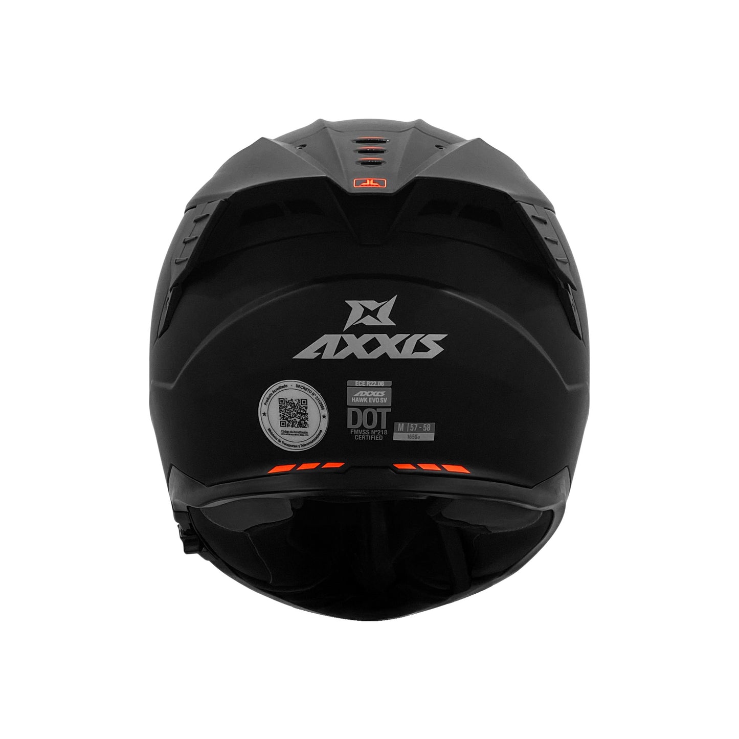 CASCO INTEGRAL AXXIS HAWK SV NEGRO MATE