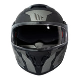 Casco De Moto MT Helmets - ATOM SV Híbrido E2 Gris Mate + Antiempañante Fogoff