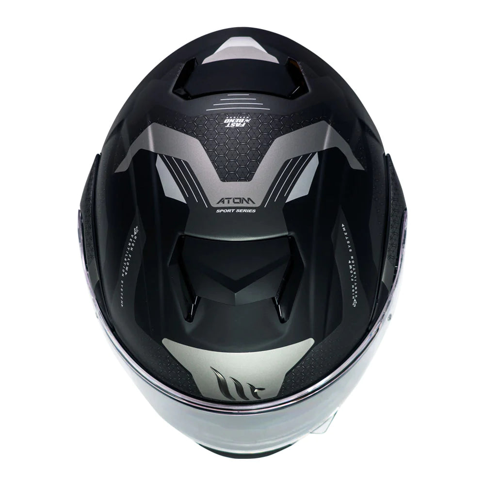 Casco De Moto MT Helmets - ATOM SV Híbrido E2 Gris Mate + Antiempañante Fogoff