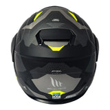 Casco De Moto MT Helmets - ATOM SV Híbrido F2 Amarillo Fluor + Antiempañante Fogoff