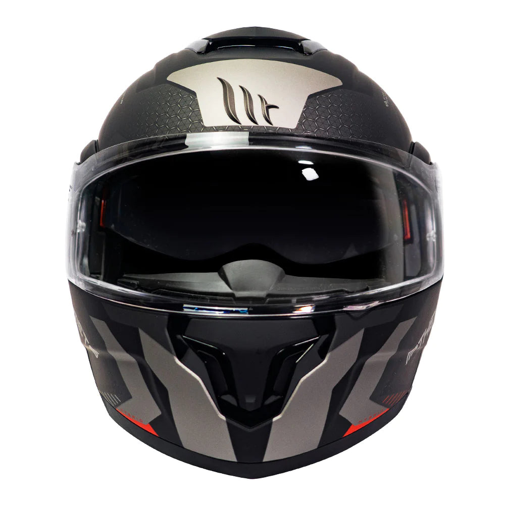 Casco De Moto MT Helmets - ATOM SV Híbrido F5 Rojo Mate + Antiempañante Fogoff