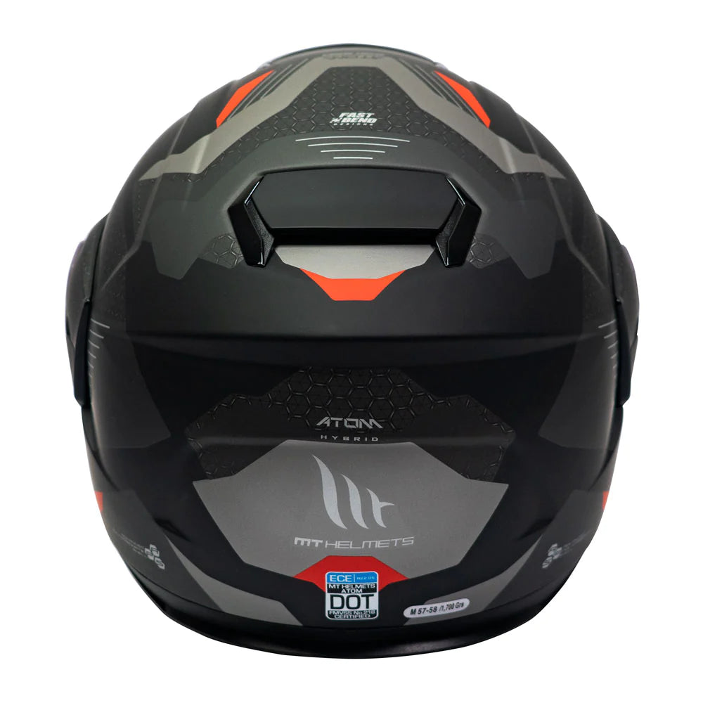 Casco De Moto MT Helmets - ATOM SV Híbrido F5 Rojo Mate + Antiempañante Fogoff