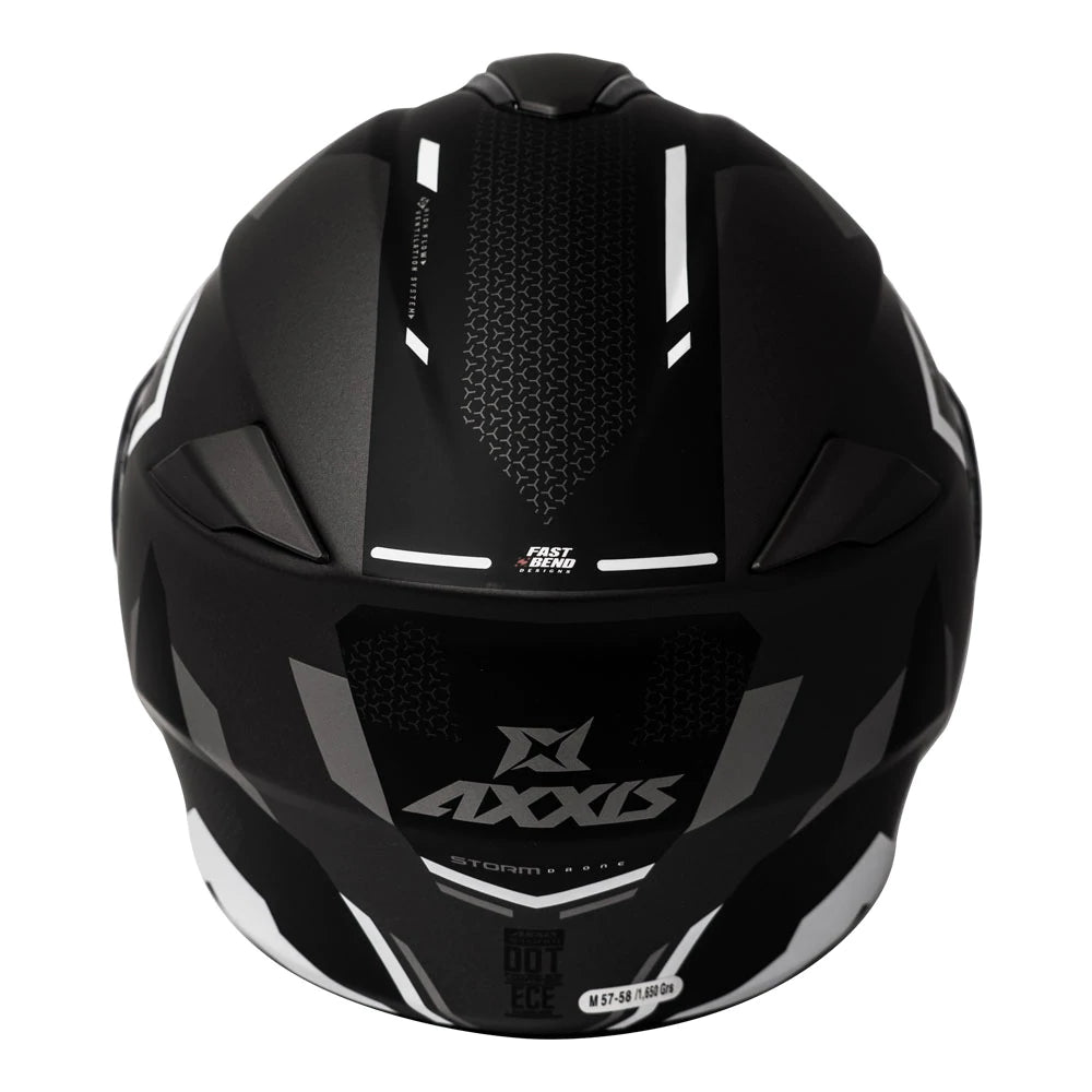 Casco Abatible Axxis Storm Drone D0 Blanco