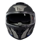Casco MT Helmets Atom sv Híbrido F7 Azul Mate + Antiempañante Fogoff