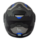 Casco MT Helmets Atom sv Híbrido F7 Azul Mate + Antiempañante Fogoff