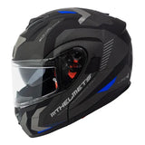 Casco MT Helmets Atom sv Híbrido F7 Azul Mate + Antiempañante Fogoff