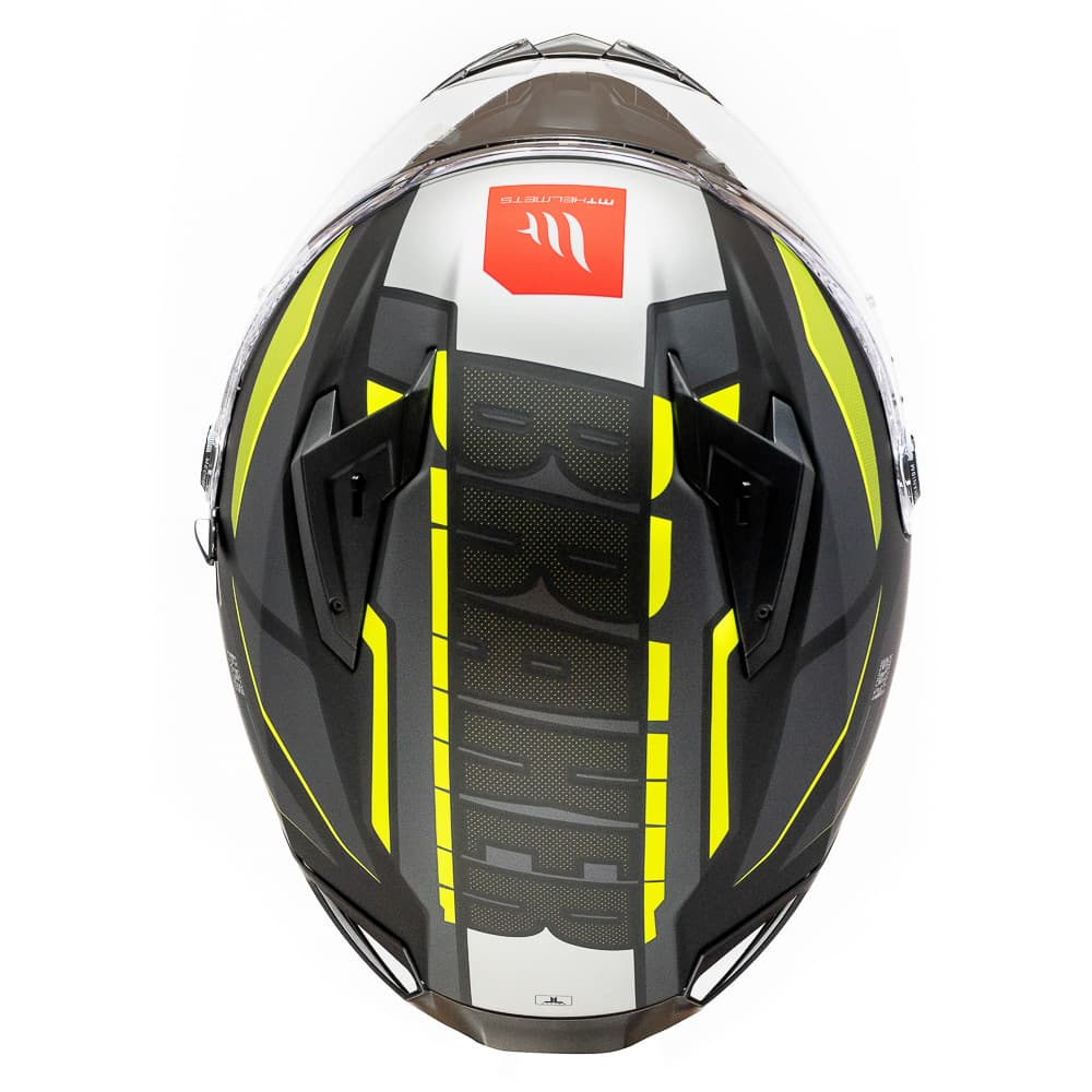 Casco MT Helmets Braker SV B3 Pursuit Amarillo Fluor