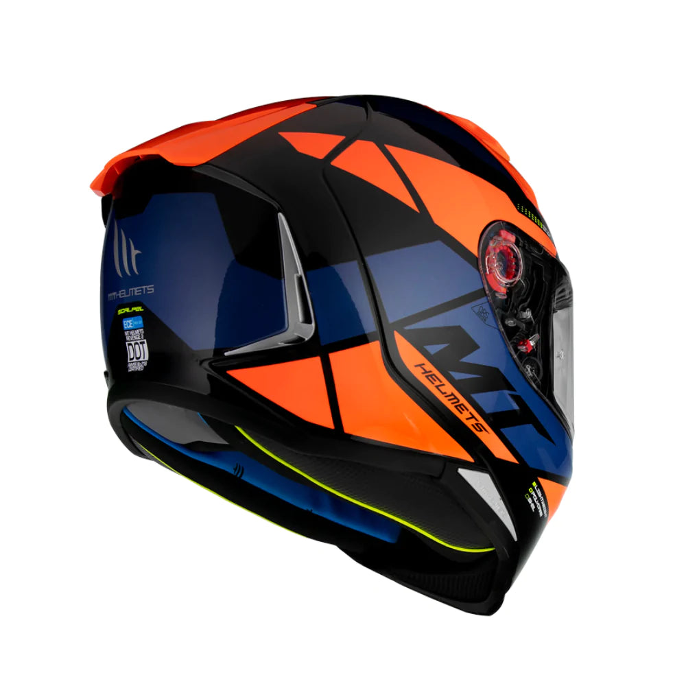 Casco De Moto MT Helmets Revenge 2 Scalpel A4 Naranja Mate