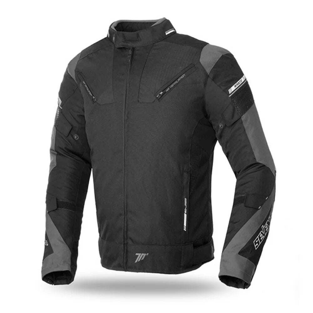 Chaqueta Para Moto Seventy SD-JR69 Invierno Hombre Negro/Gris