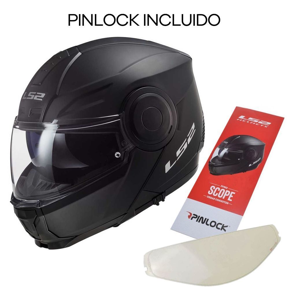 Casco ABATIBLE LS2 FF902 SCOPE SKID NEGRO AMARILLO