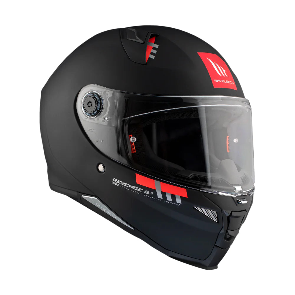 Casco De Moto MT Helmets - Revenge 2 S Black Matt