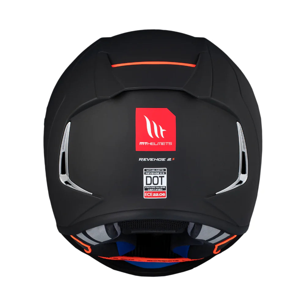 Casco De Moto MT Helmets - Revenge 2 S Black Matt