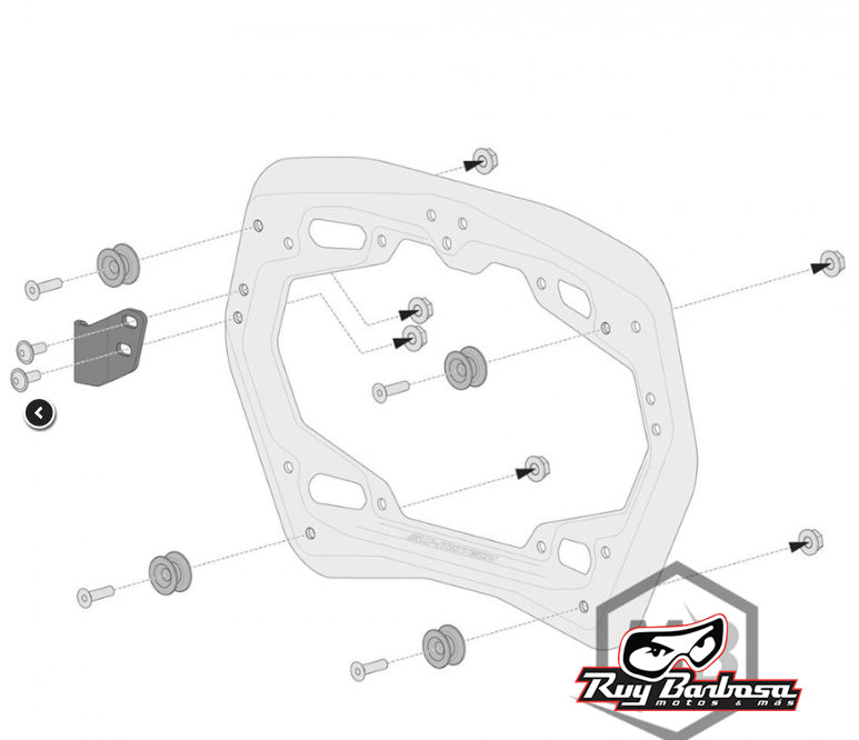 SW-Motech - Kit Adaptador Anclajes Laterales PRO