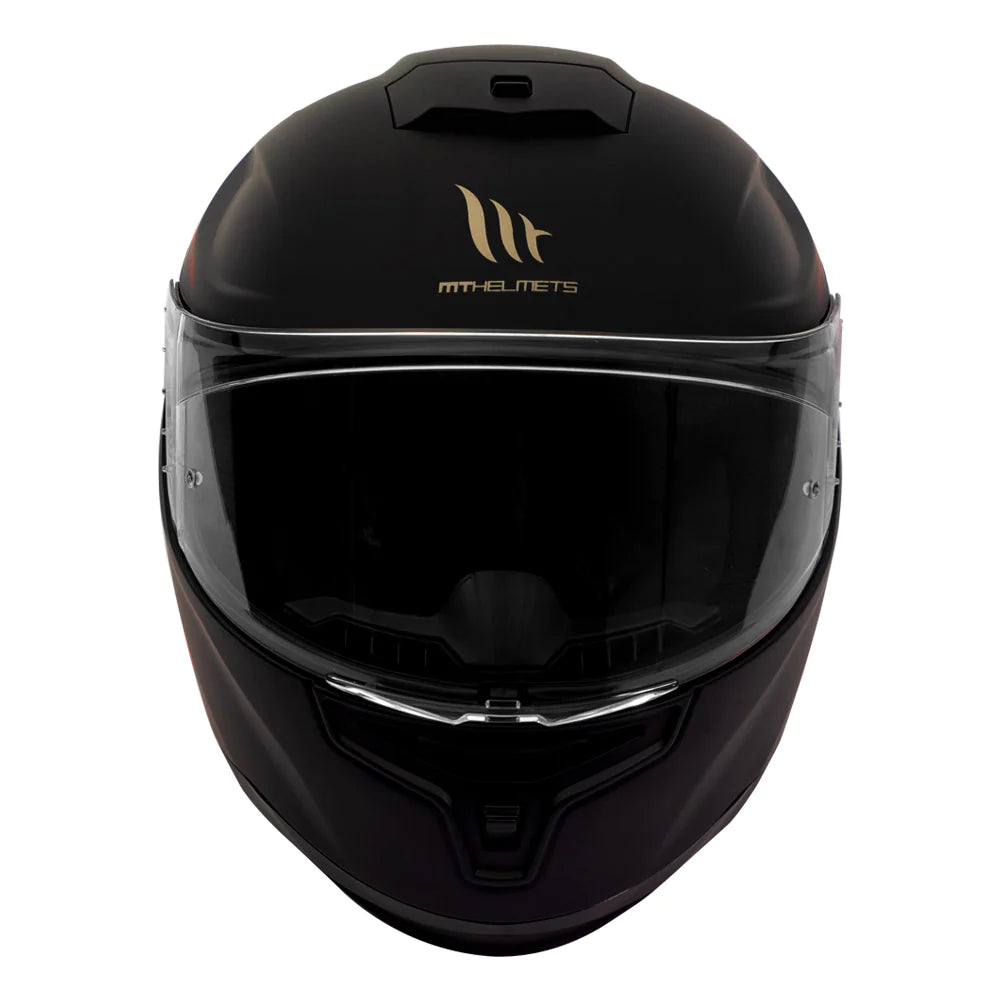 Casco De Moto MT Helmets Hummer Solid A1 Negro Mate + Pantalla Dark