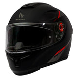 Casco De Moto MT Helmets Hummer Solid A1 Negro Mate + Pantalla Dark