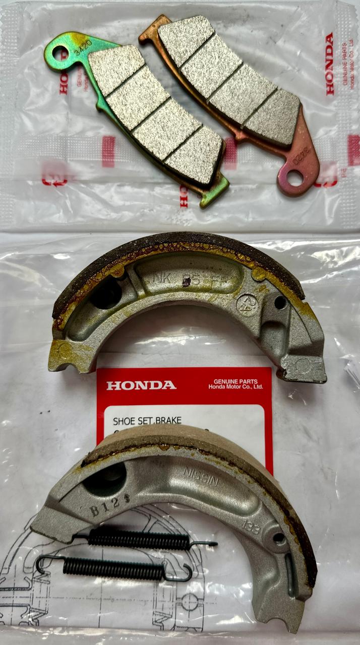 (XR125l / XR150l / XR190l) KIT pastillas y balatas freno