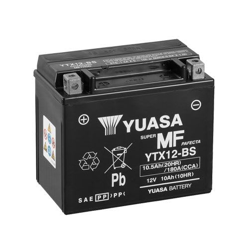BATERIA YUASA YTX12-BS TECNOLOGIA JAPONESA