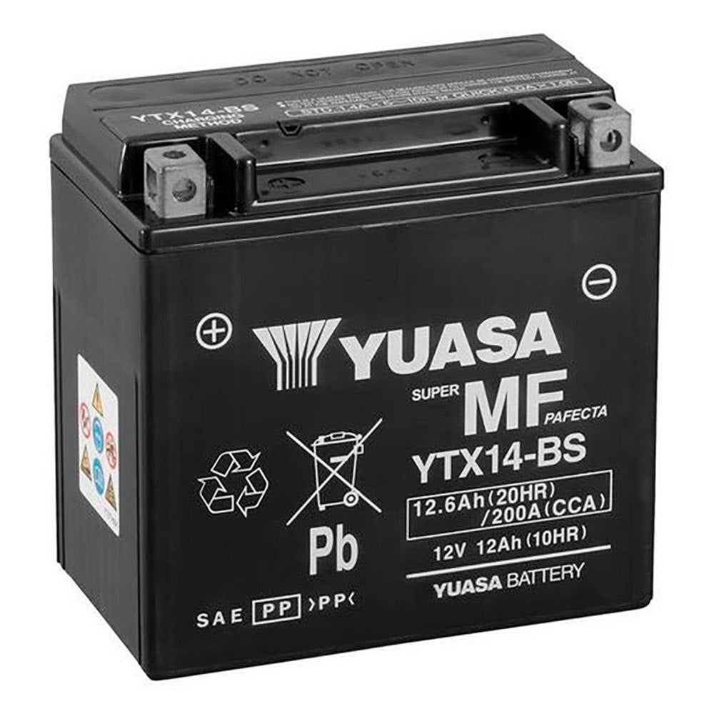BATERIA YUASA YTX14-BS TECNOLOGIA JAPONESA