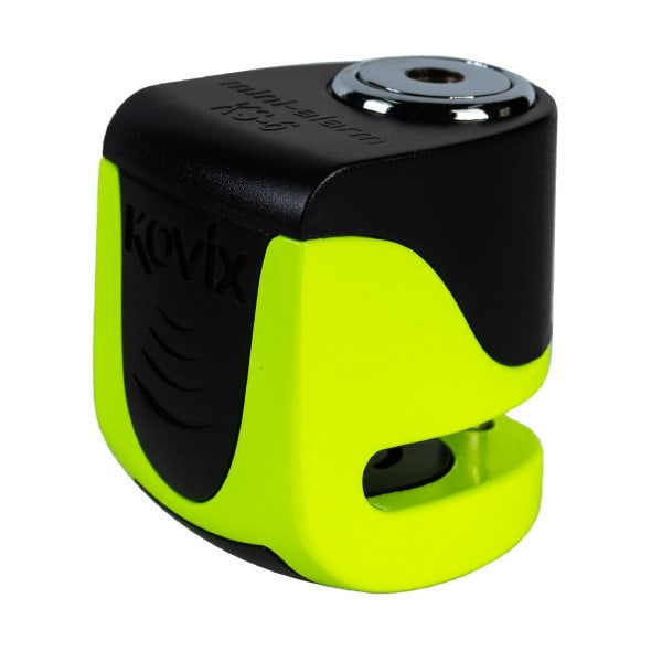 Candado Disco Moto Kovix Con Alarma Ks6 Verde Fluor