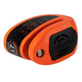 Candado disco para moto kovix knx10 naranjo con alarma 120db seguro de 10mm doble lock