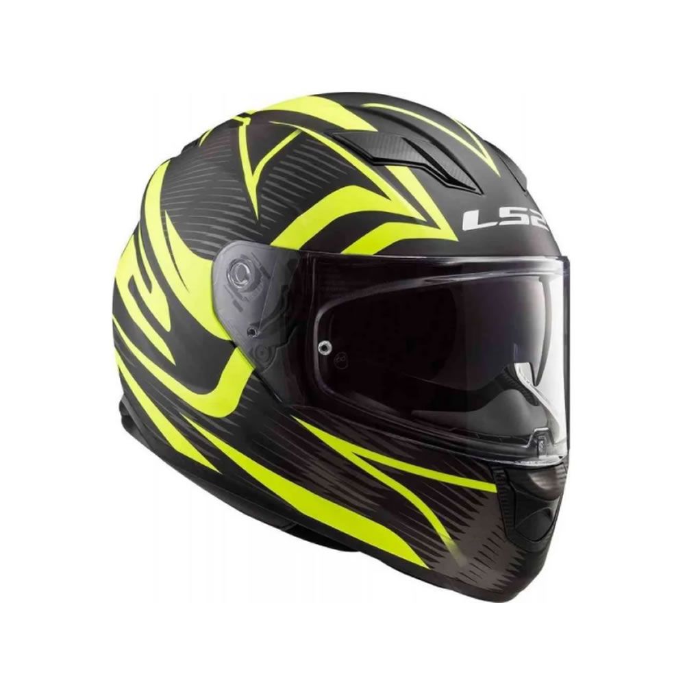 Casco INTEGRAL LS2 FF320 STREAM EVO JINK NEGRO AMARILO MATTE