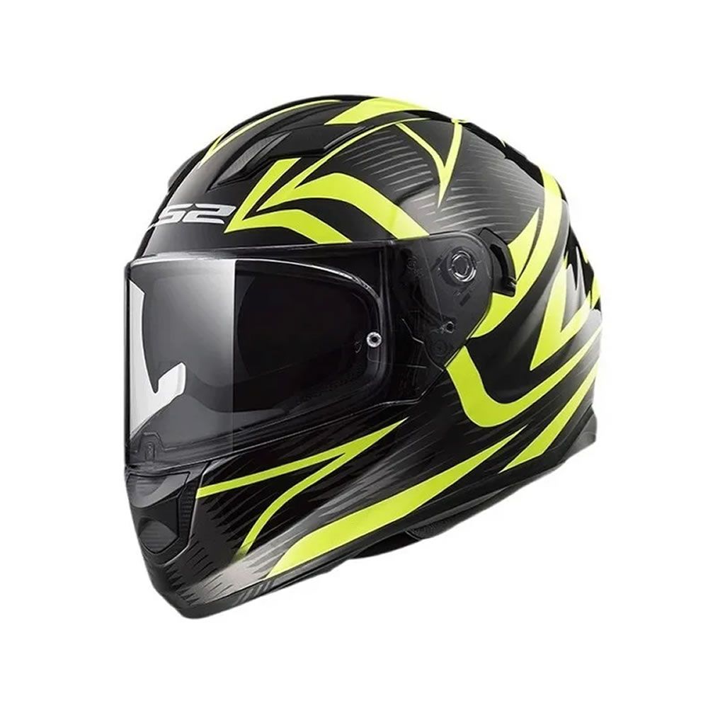 Casco INTEGRAL LS2 FF320 STREAM EVO JINK NEGRO AMARILO MATTE