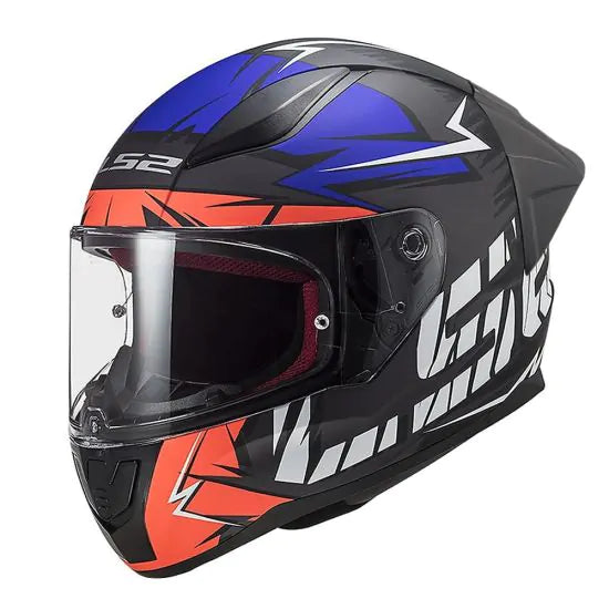 CASCO INTEGRAL LS2 FF353 EVO RAPID CHROMO NARANJO AZUL FLUO