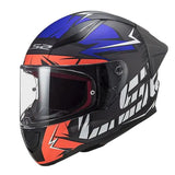 CASCO INTEGRAL LS2 FF353 EVO RAPID CHROMO NARANJO AZUL FLUO