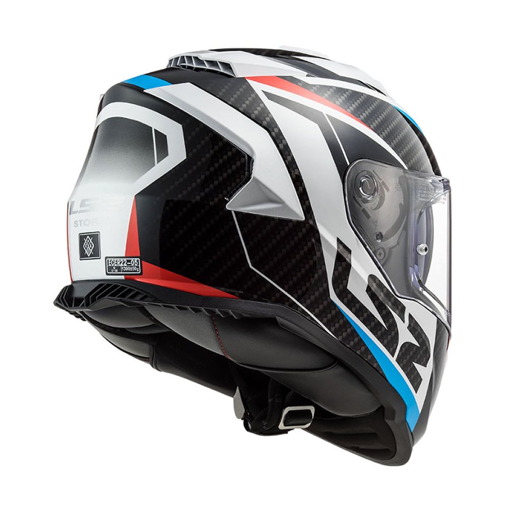 CASCO INTEGRAL LS2 FF800 STORM RACER AZUL ROJO