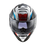 CASCO INTEGRAL LS2 FF800 STORM RACER AZUL ROJO
