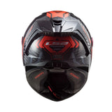 CASCO INTEGRAL CARBONO LS2 FF805 THUNDER SPUTNIK METAL ROJO