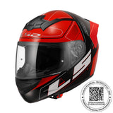 CASCO LS2 FF352 EVO ULTRA ROJO SPOILER ROJO