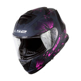 CASCO INTEGRAL LS2 FF800 STORM II BURST NEGRO ROSA MATTE