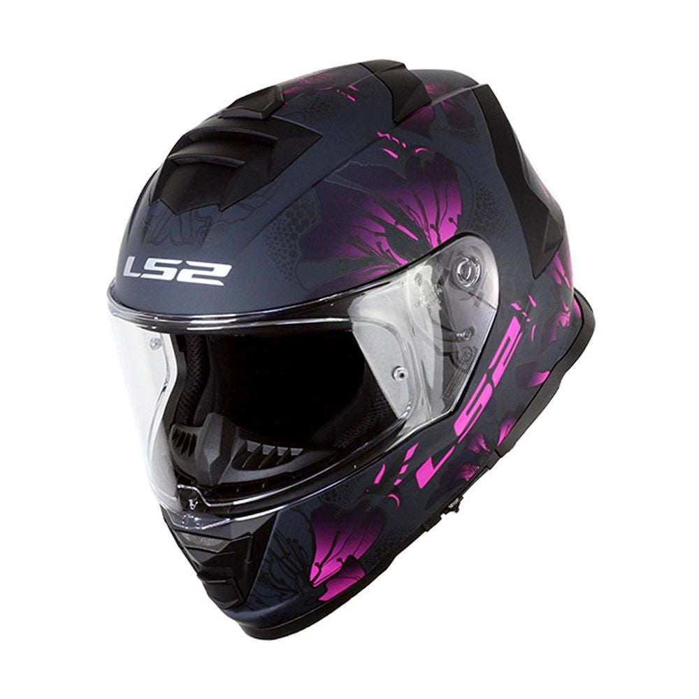 CASCO INTEGRAL LS2 FF800 STORM II BURST NEGRO ROSA MATTE