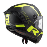 Casco INTEGRAL CARBONO LS2 FF805 THUNDER RACING1 AMARILLO MATTE