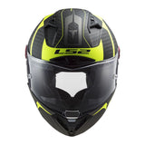 Casco INTEGRAL CARBONO LS2 FF805 THUNDER RACING1 AMARILLO MATTE