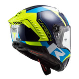 Casco INTEGRAL CARBONO LS2 FF805 THUNDER RACING1 AZUL AMARILLO