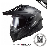 CASCO LS2 MX701 EXPLORER CARBON NEGRO MATE