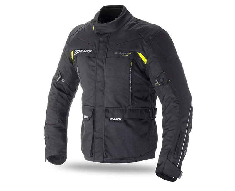 Chaqueta Seventy SD-JT41 Negro/Amarillo Fluor