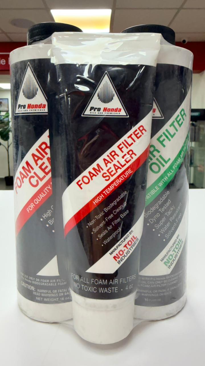 KIT DETERGENTE, ACEITE Y SELLANTE FILTRO ESPONJA PRO HONDA