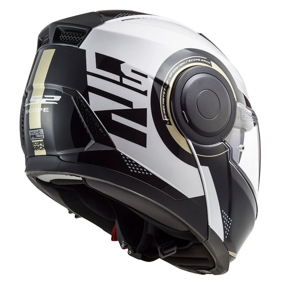 Casco ABATIBLE LS2 FF902 SCOPE ARCH BLANCO TITANIUM
