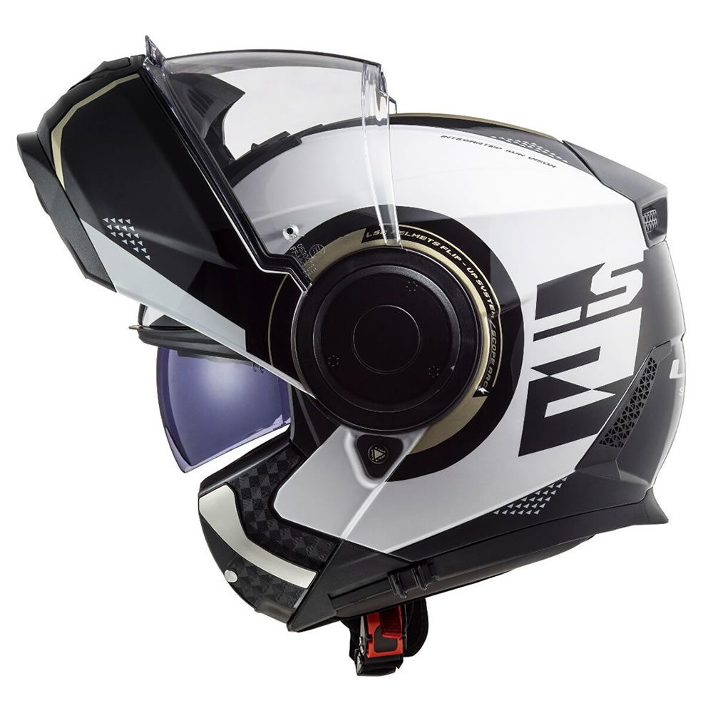 Casco ABATIBLE LS2 FF902 SCOPE ARCH BLANCO TITANIUM