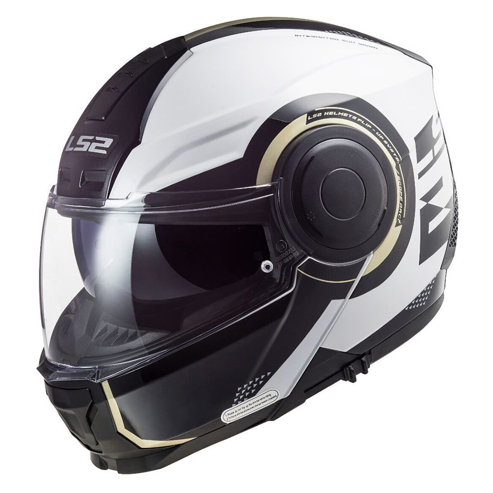 Casco ABATIBLE LS2 FF902 SCOPE ARCH BLANCO TITANIUM