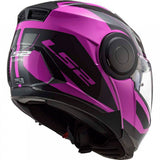 Casco ABATIBLE LS2 FF902 SCOPE AXIS NEGRO ROSA
