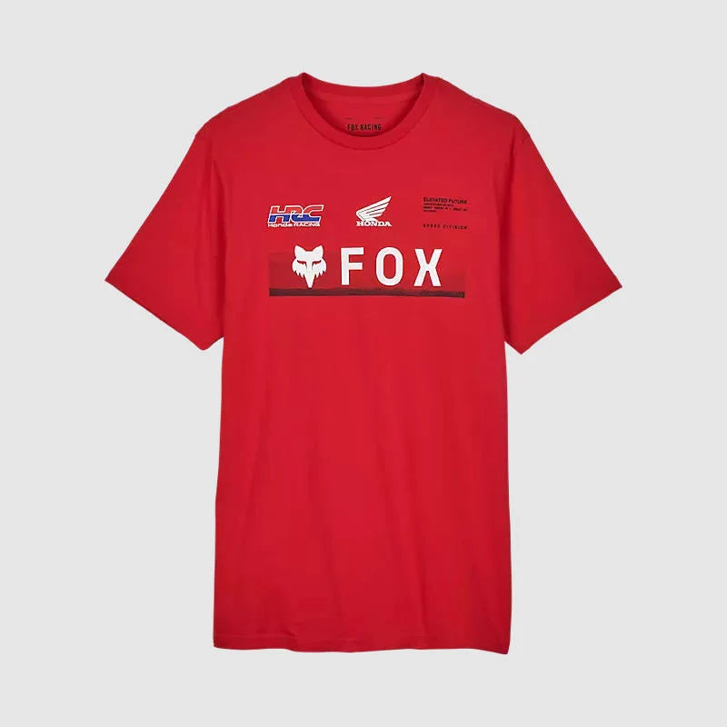 Polera Lifestyle Fox x Honda Rojo Fox